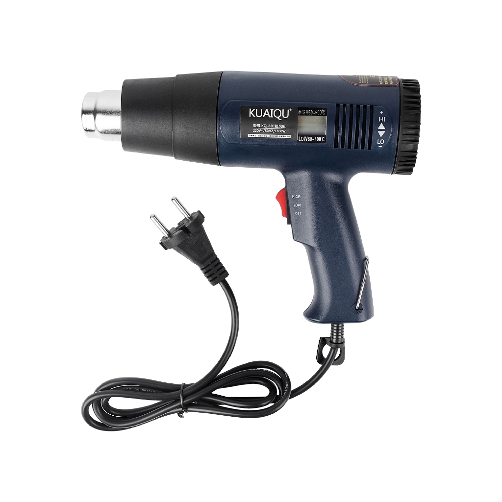 kq882 Súng hơi nóng cầm tay1800W Súng điều chỉnh nhiệt độ kỹ thuật số