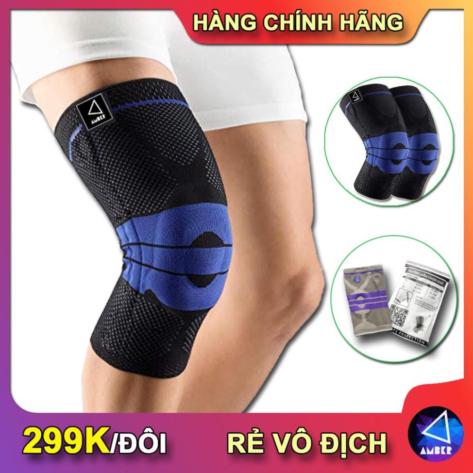 ⚡ HÈ HOT [𝐒𝐀𝐋𝐄 27-3] Đai Bảo Vệ Khớp Gối Amber Đệm Silicon Cao Cấp (1 Đôi) [ XIÊU RẺ] new : new . 2020 . [ NEW 2020]