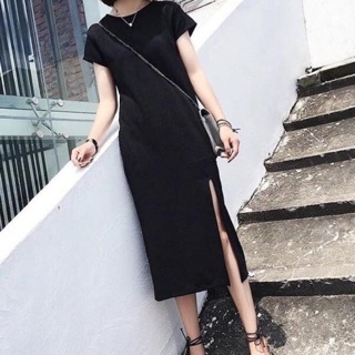 Váy midi xẻ