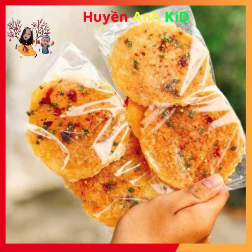 Đồ ăn vặt gói 100Gr cơm cháy mắm hành loại to ăn vặt ngon giòn hấp dẫn