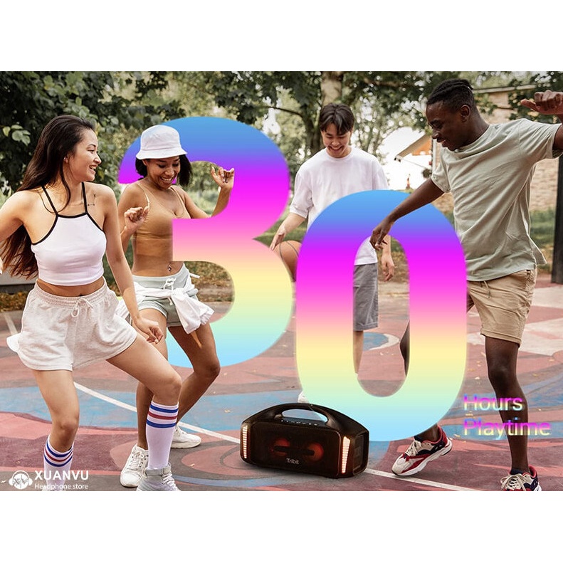 Loa Bluetooth Tribit Stormbox Blast, Bluetooth 5.3, Chống thấm nước IPX7, Công suất 90W, Thời lượng pin lên tới 20 giờ