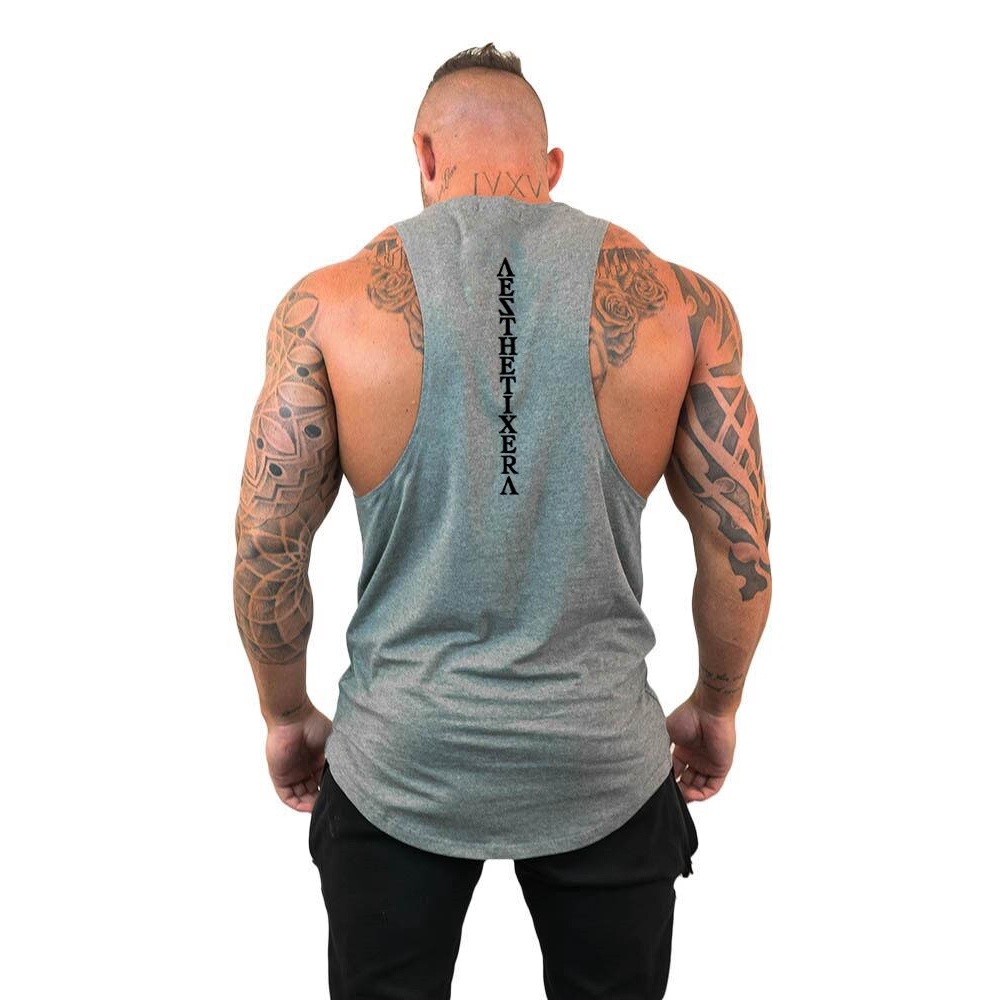 Workout Brand Vest Bodybuilding Clothing Casual Cotton Gym Tank Tops Men Sleeveless Fashion Undershirt Fitness Stringer Muscle