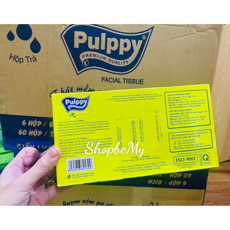 Giấy Lụa Hộp Pulppy Hương Trà (100 Tờ)  hàng công ty