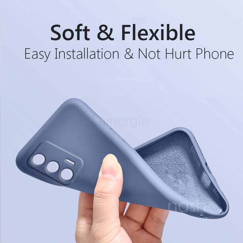 Ốp điện thoại silicone mềm màu trơn chống sốc cho Xiaomi Mi 11T Pro Mi11T Pro