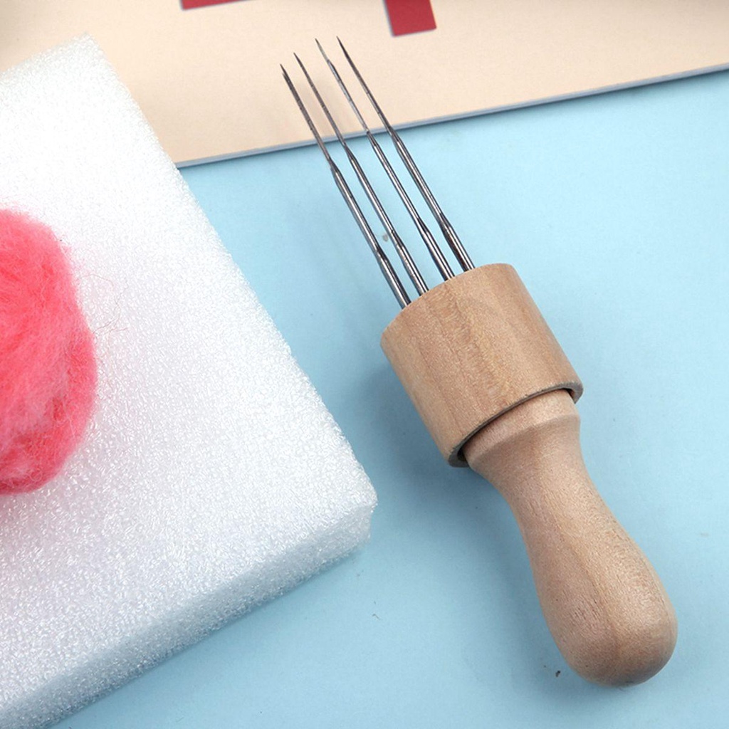 Dụng Cụ Đục Lỗ Kim Loại Với Tay Cầm Bằng Gỗ Tiện Dụng DIY