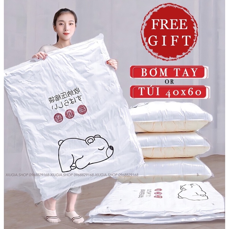 Túi Hút Chân Không Đựng Bảo Quản Bọc Quần Áo Chăn Màn Công Nghệ Nhật Bản