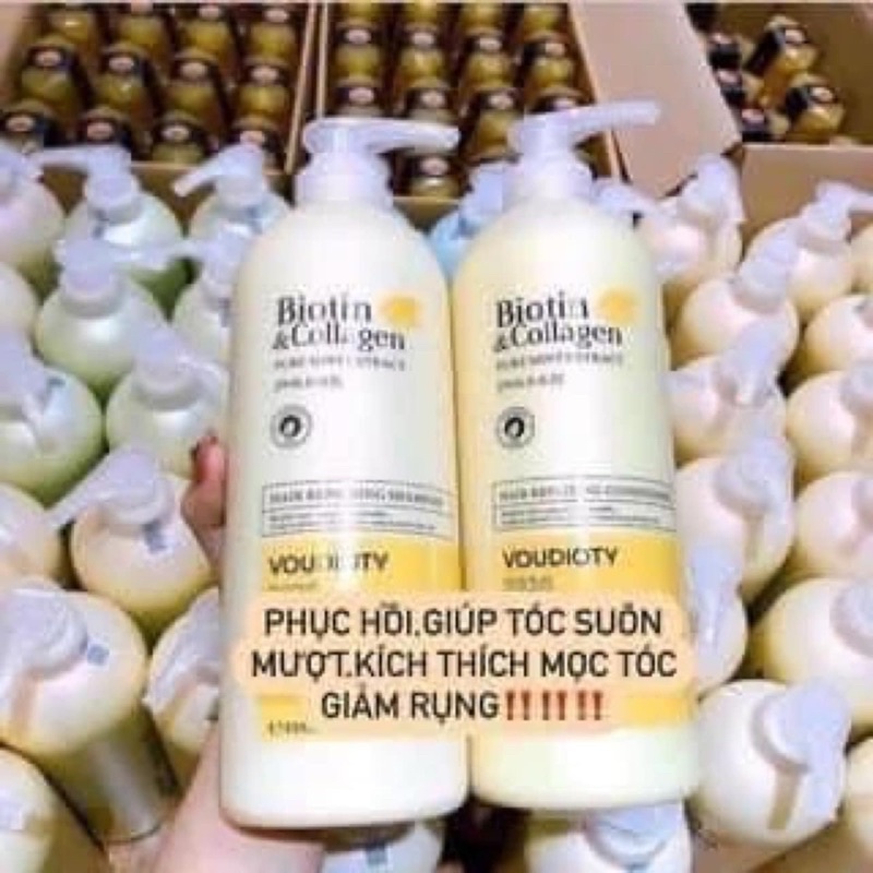 Cặp dầu gội Biotin Collagen