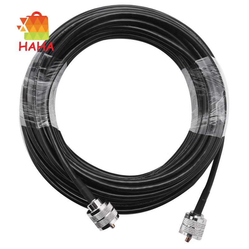Dây Cáp Đồng Trục UHF RG58 PL259 50 Ohms CB Ăng Ten UHF Đực Đến UHF Đực Thấp UHF