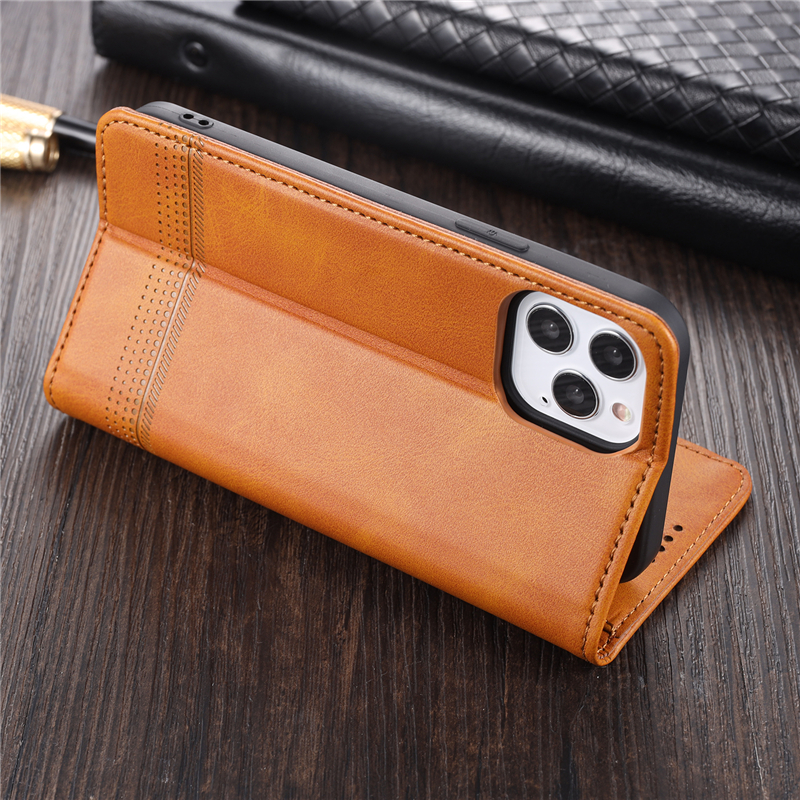 Bao da điện thoại nắp lật kèm ví phong cách retro cao cấp thích hợp cho IPHONE 11PRO XS MAX XR 8 I7 6S PLUS