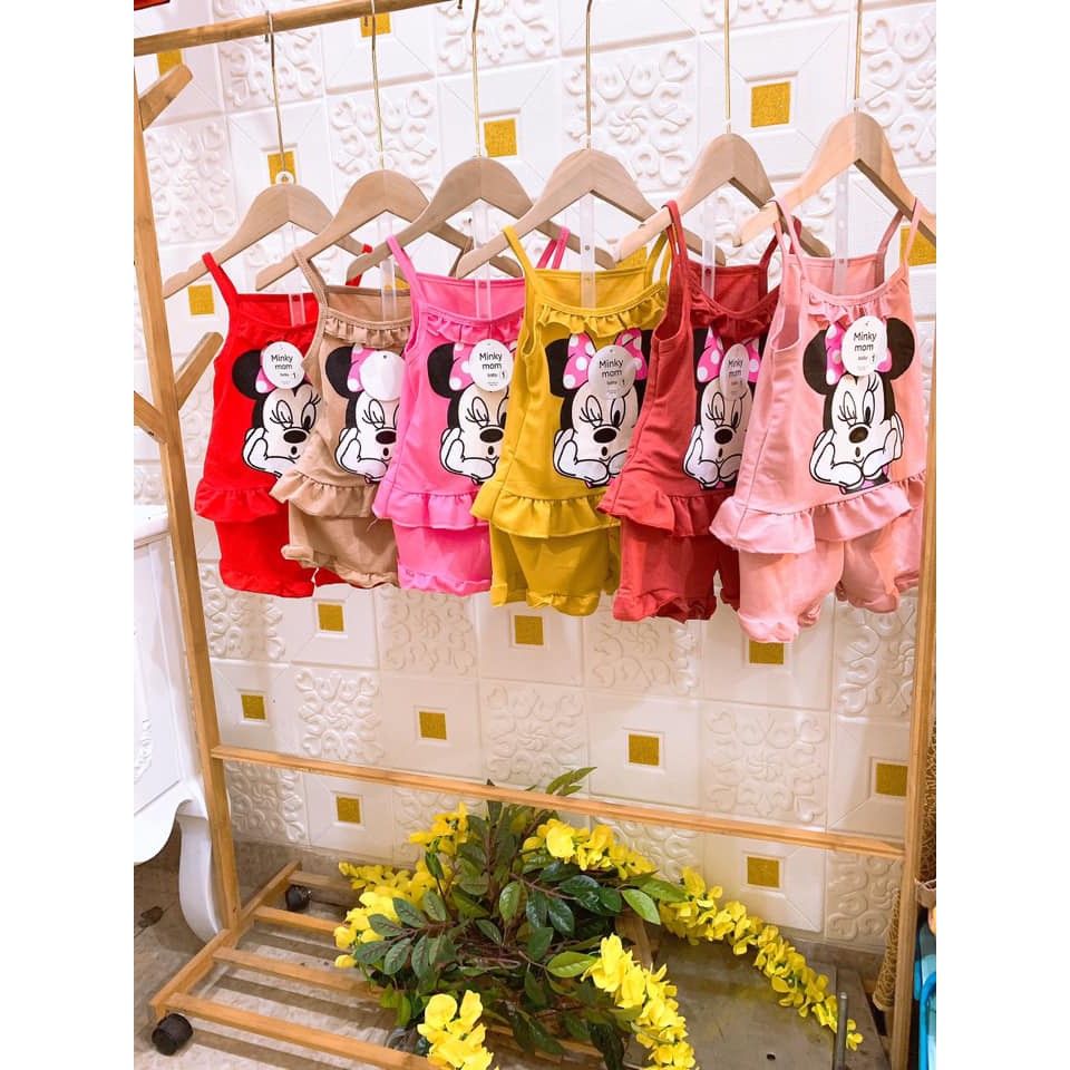 Bộ mickky cho mẹ và bé chất cotton đũi siêu đáng yêu - BMMC