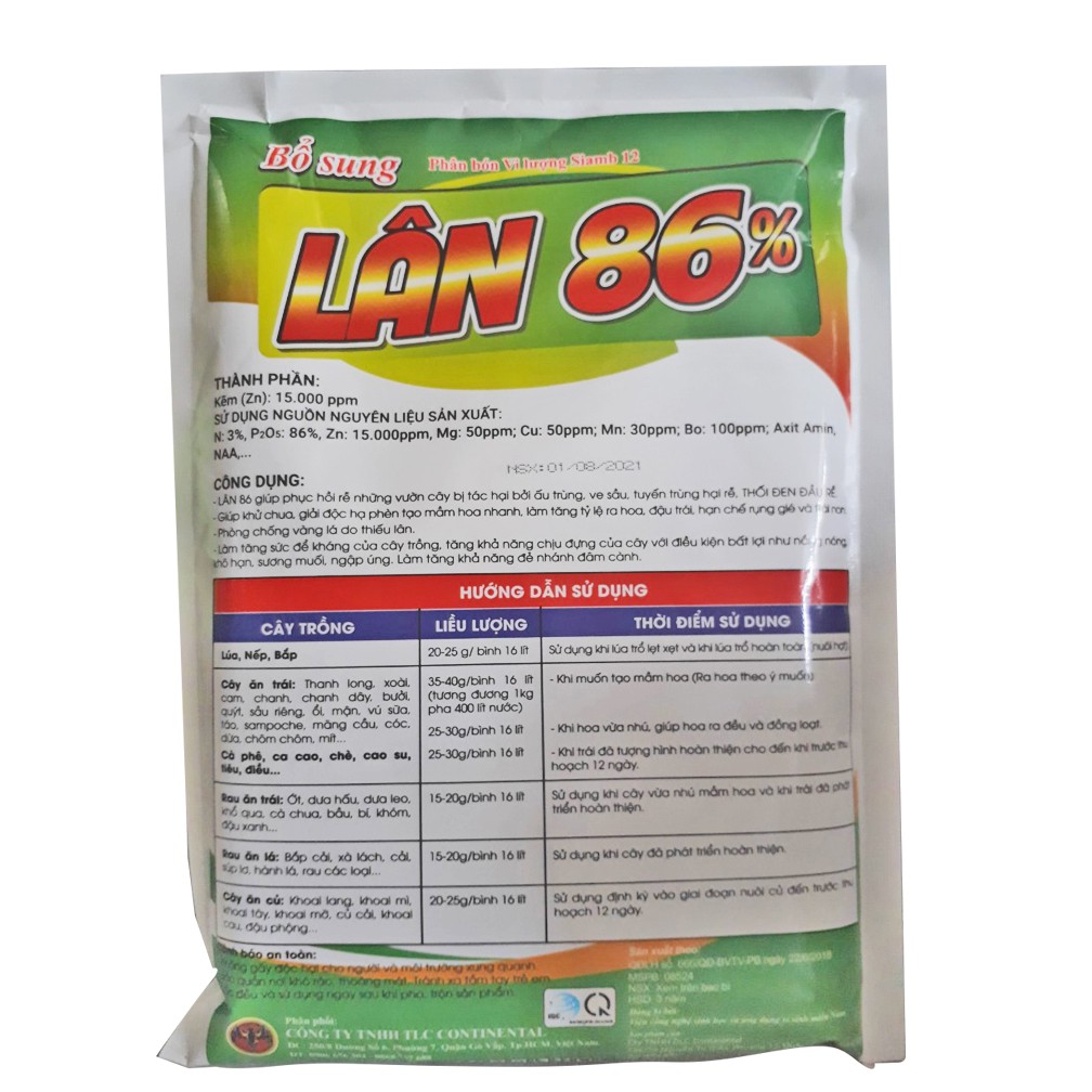 Phân Bón Lá Vi Lượng LÂN 86% CHUYÊN TẠO MẦM HOA, KÍCH BÔNG ĐỒNG LOẠT XỬ LÝ RA HOA NGHỊCH VỤ, PHÁT HOA DÀI MẬP SÁNG BÓNG,