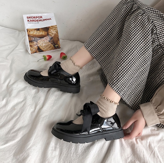 🌿Giày Lolita thắt dây nơ Retro 🌿 | BigBuy360 - bigbuy360.vn