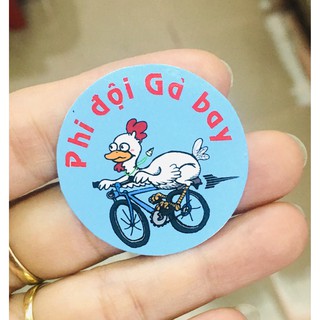 sticker dán tròn 3.5cm đặt theo yêu cầu ép lụa