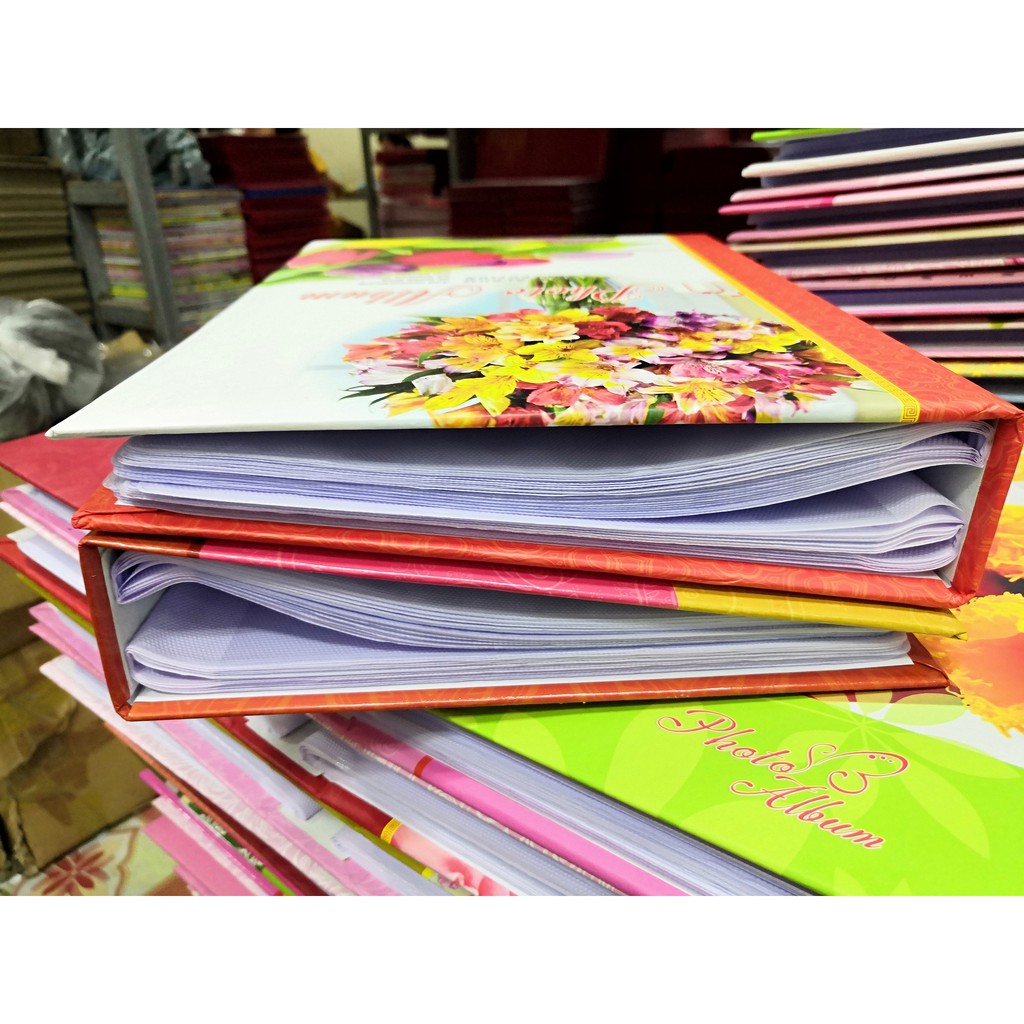 Album ảnh cỡ 13 x 18 - 120 đến 152 ảnh bìa cứng hoa màu đẹp