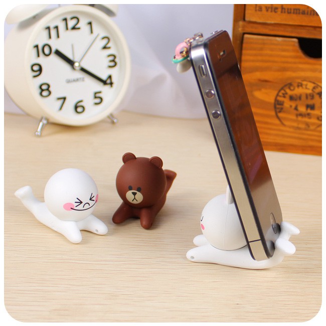 Giá đỡ điện thoại gấu Brown & thỏ Cony siêu siêu Dễ Thương