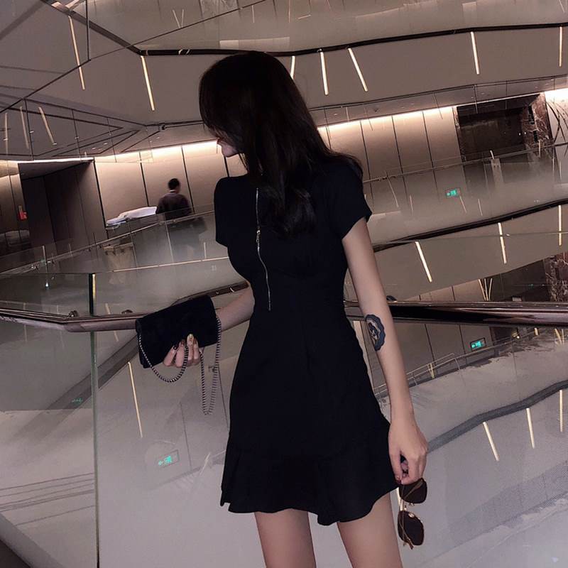 Đầm Nữ Tay Lửng Cổ Chữ V Màu Trơn Thời Trang Quyến Rũ | BigBuy360 - bigbuy360.vn