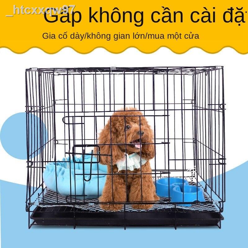 Chuồng chó con nhỏ nuôi bông trong nhà có vệ sinh vừa cho vật gấp mèo lồng thỏ gà