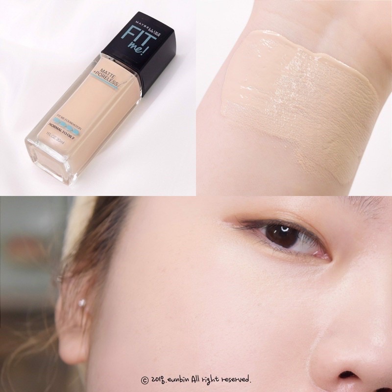 Kem Nền Mịn Nhẹ Kiềm Dầu Fit Me Dạng Gói Maybelline New York Matte Poreless Foundation 1.5ml