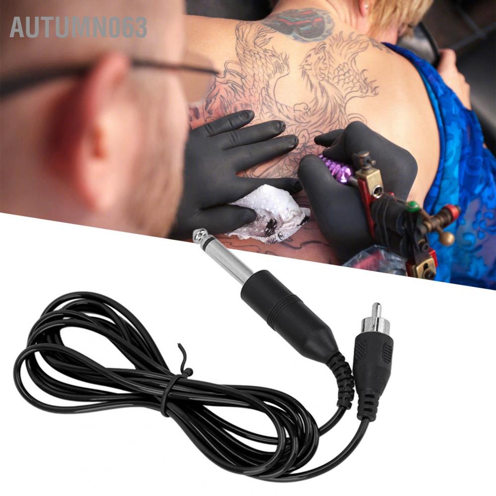 Dây Kẹp Hình Xăm Silicone Cáp Máy Nguồn với Giao Diện RCA Thẳng Autumn063