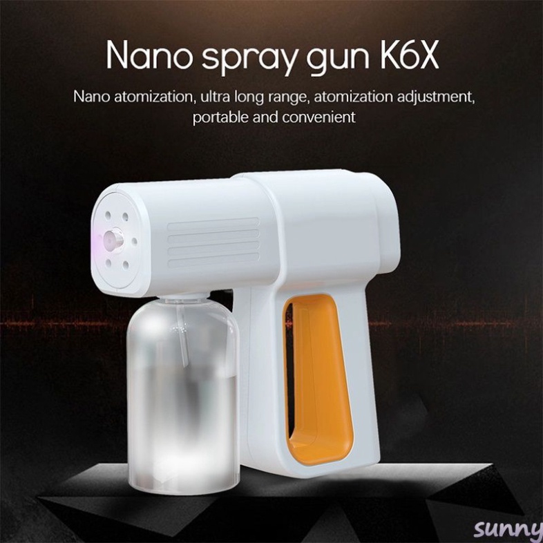 Súng Phun Khử khuẩn K6X,Công Nghệ Nano,Tia cực tím,khử trùng,khử khuẩn,cầm Tay gọn nhẹ,K5X-600ml,Atomizer-500ml