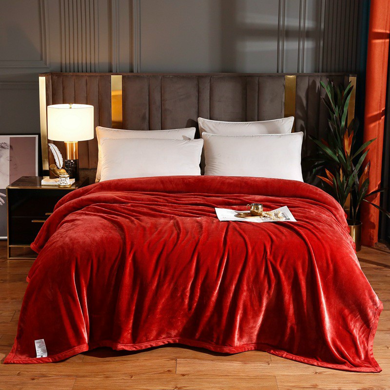 Chăn Lông Thỏ Blanket Siêu Mềm Mịn Kích Thước 2m x 2m3 Hàng Nhập Khẩu Chính Hãng Chất Lượng Cao