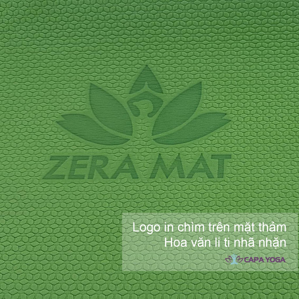 Thảm tập yoga, gym ZERA 6mm + TẶNG: Túi đựng & dây cột thảm