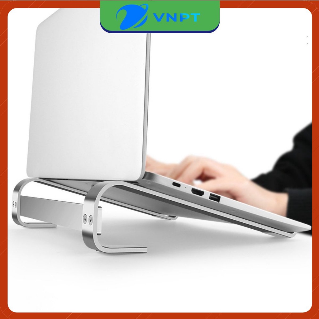 Kệ kê laptop, kệ tản nhiệt macbook L200 bằng hợp kim nhôm cứng cáp, sang trọng cho các máy 11 inch - 16 inch.