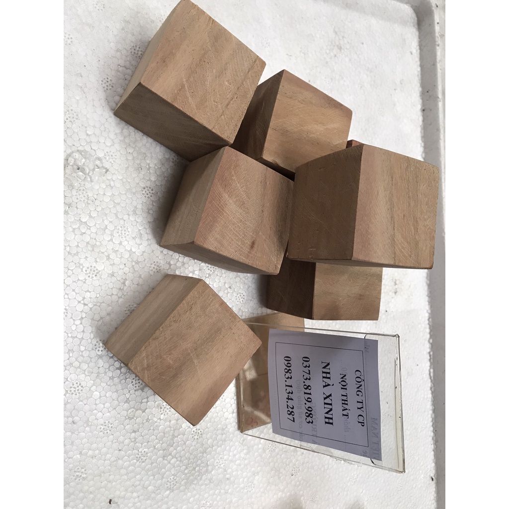 Gỗ khối vuông 2,3,4,5 cm hàng loại 1 Free Ship