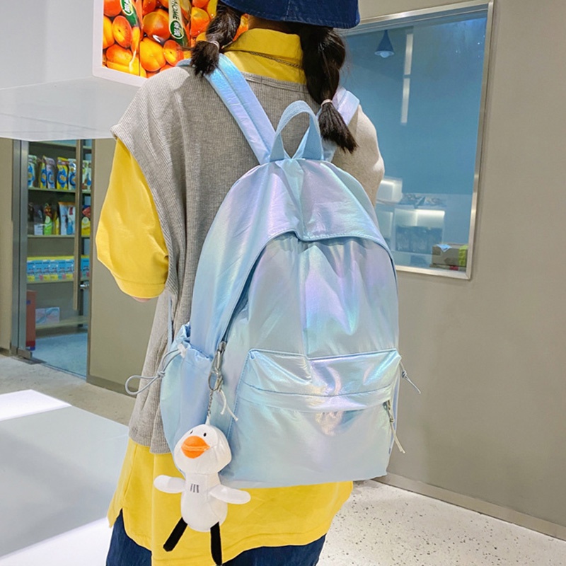 Ba lô học sinh chống thấm nước có khóa cài dễ thương chất lượng cao cho nữ sinh