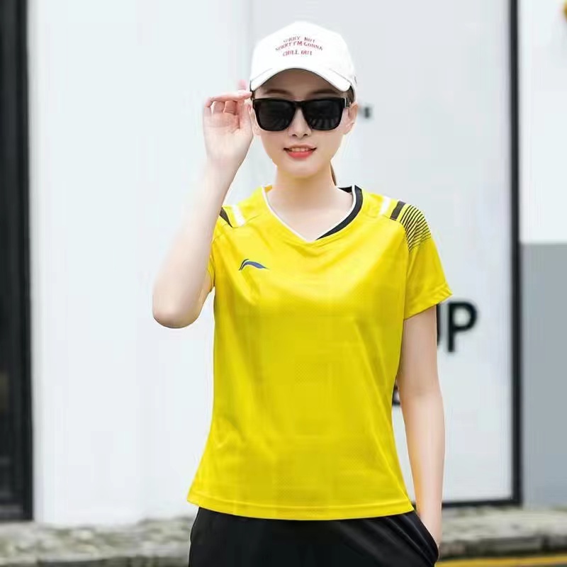 Li Ning Bộ Đồ Thể Thao Cầu Lông Ngắn Tay Thoáng Khí Cho Nam Và Nữ