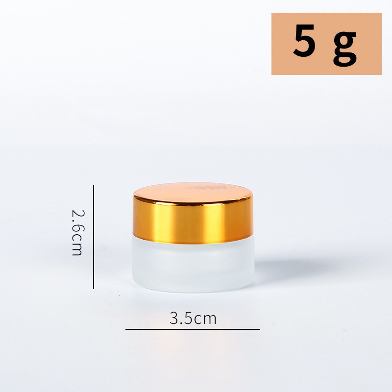 Hũ Chiết Kem Thân Mờ Nắp Bạc 5g/10g/15g/20g