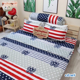 Sét 4 Món Ga Gối Vỏ Gối Ôm Poly Mẫu luiss - Chất đẹp (Được chọn mẫu)