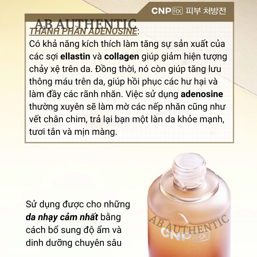 Gói Sample Tinh chất keo ong CNP Rx Skin Rejuvenating tái tạo, phục hồi và trẻ hóa da - AB Authentic