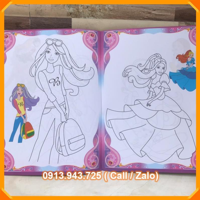 COMBO 4 VỞ BARBIE TÔ MÀU CÔNG CHÚA [VPP Đức Phát]
