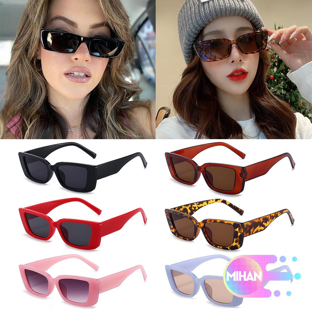 Kính mát gọng vuông chống tia UV 400 thời trang cho nữ Mihan1