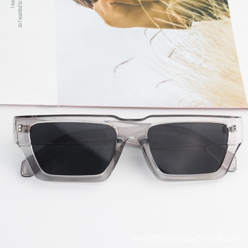 Kính Mát Hình Chữ Nhật Thời Trang Theo Phong Cách Phương Tây