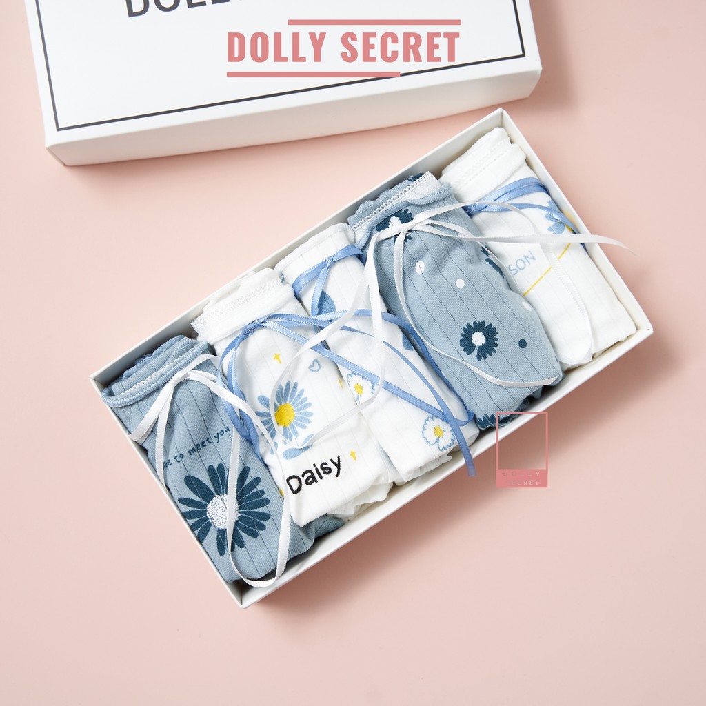 Quần lót nữ len tăm sợi tre họa tiết hoa cúc dễ thương SUNSHINE DOLLY SECRET QL027 | BigBuy360 - bigbuy360.vn