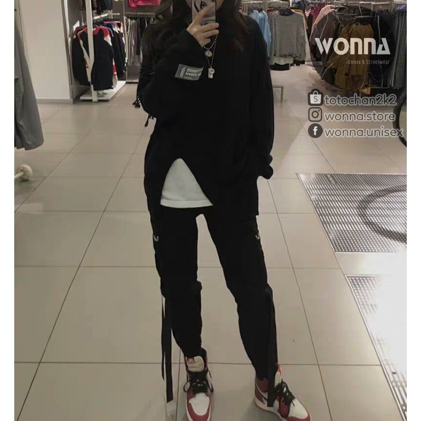 (ORDER) (KÈM ẢNH THẬT) Quần jogger kaki box pant quần hộp tua rua dây unisex ulzzang oversize street style nam nữ ống bo | BigBuy360 - bigbuy360.vn