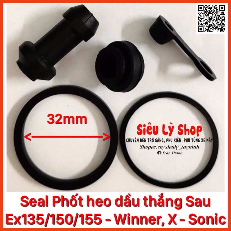 Sim phốt piston heo dầu sau Ex, Winner, Sonic