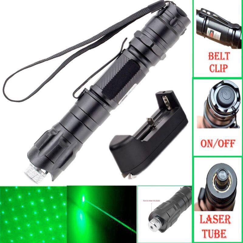 Bút laze xanh lá 5mW 532nm+18650 kèm bộ sạc