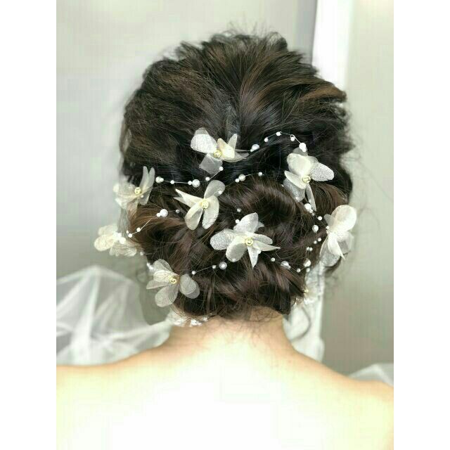 🎀 Dây hoa voan cài tóc cô dâu ✨