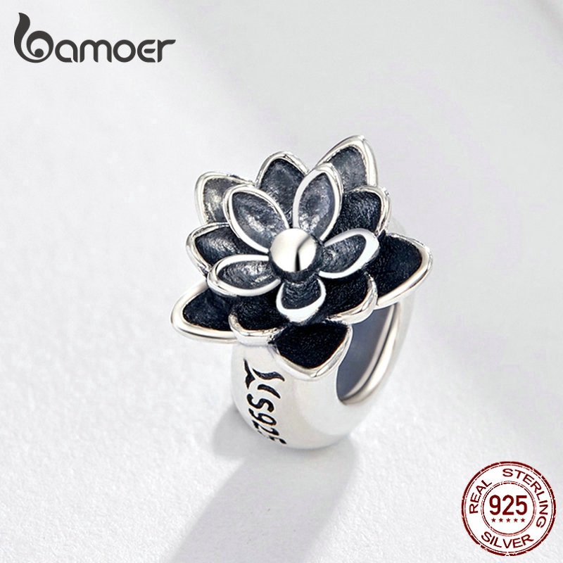 Bamoer 925 Hạt sen bạc cho vòng đeo tay tự làm