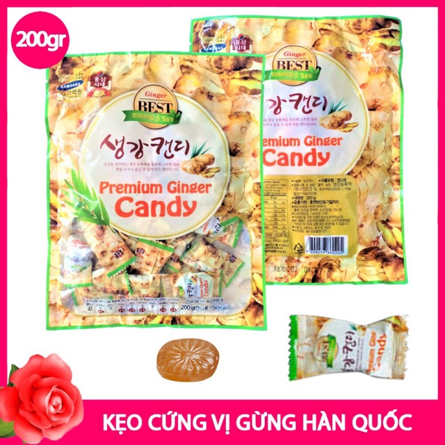 KẸO GỪNG HÀN QUỐC - 200g ĂN VẶT