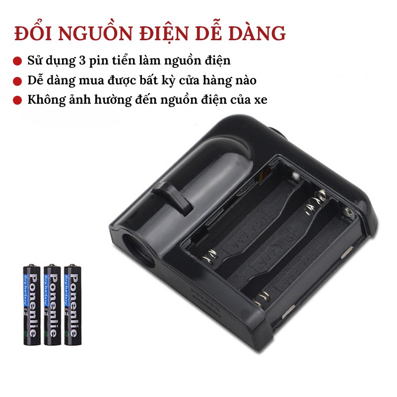 Đèn Chiếu Logo Xe Hơi Cực Đẹp - Tặng Kèm Băng Dính 3M - Bộ 2 Chiếc