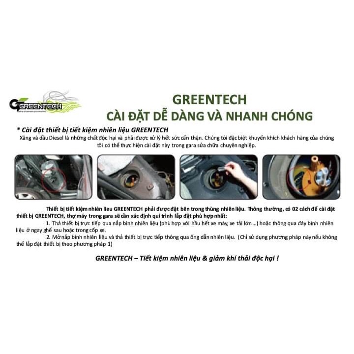 Thiết bị tiết kiệm xăng 30% cho xe hơi Greentech G10A-60L