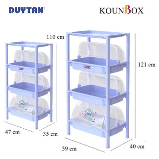Kệ Chén Có Nắp 3 Ngăn Duy Tân (size nhỏ - size lớn)