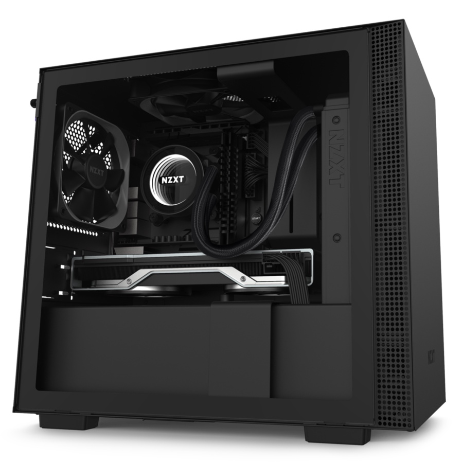 Vỏ case NZXT H210 MATTE BLACK