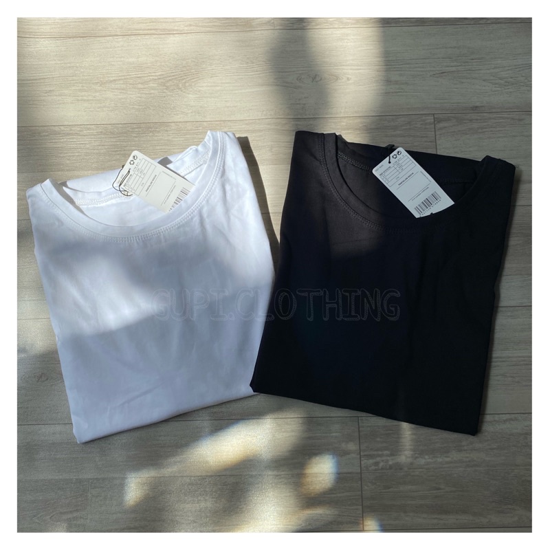Áo Thun Trơn Nam, Nữ Unisex, Áo Cặp FORM RỘNG - Trắng, Đen, Chất Cotton 100%