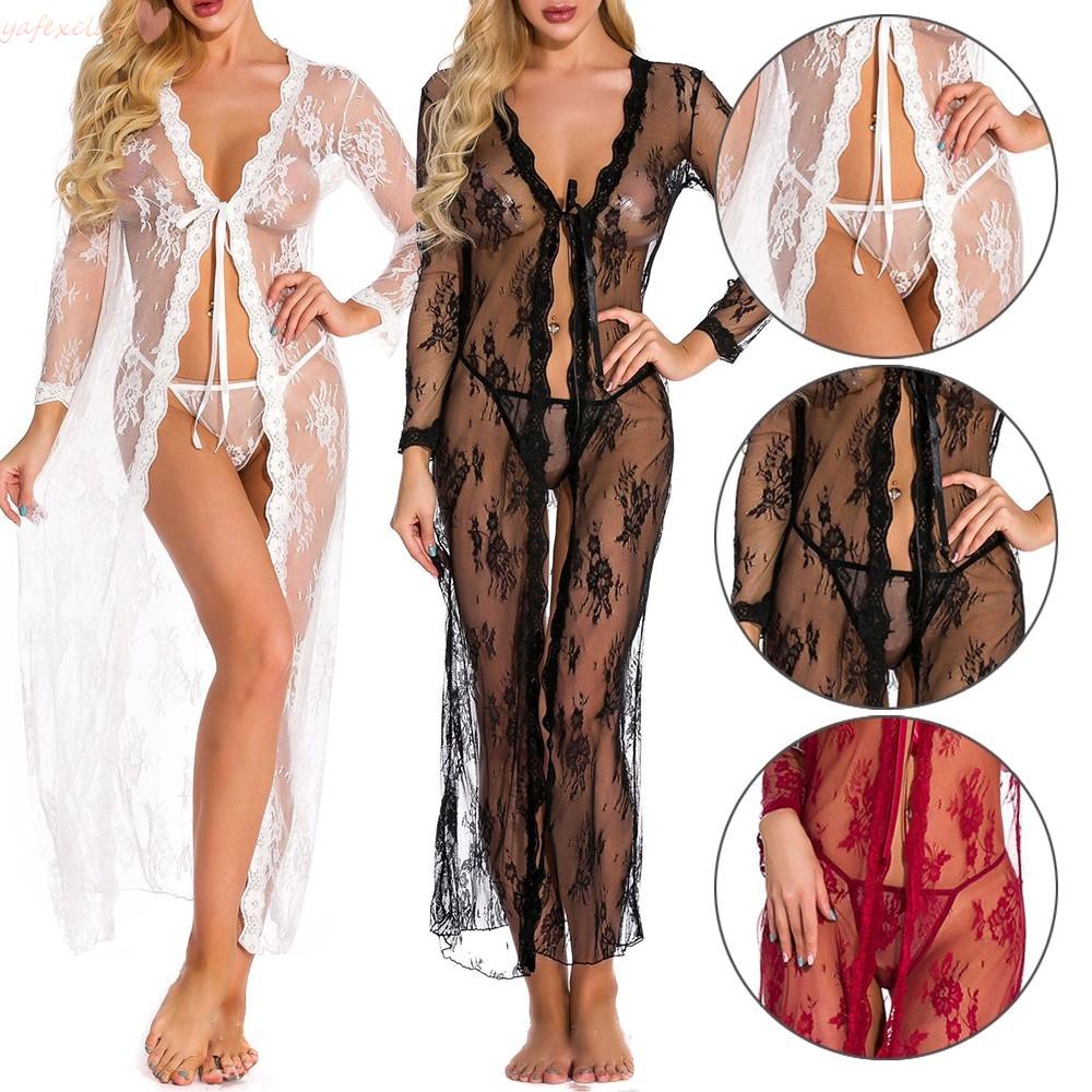 Áo choàng ngủ Kimono dáng dài cho phái nữ
 | BigBuy360 - bigbuy360.vn