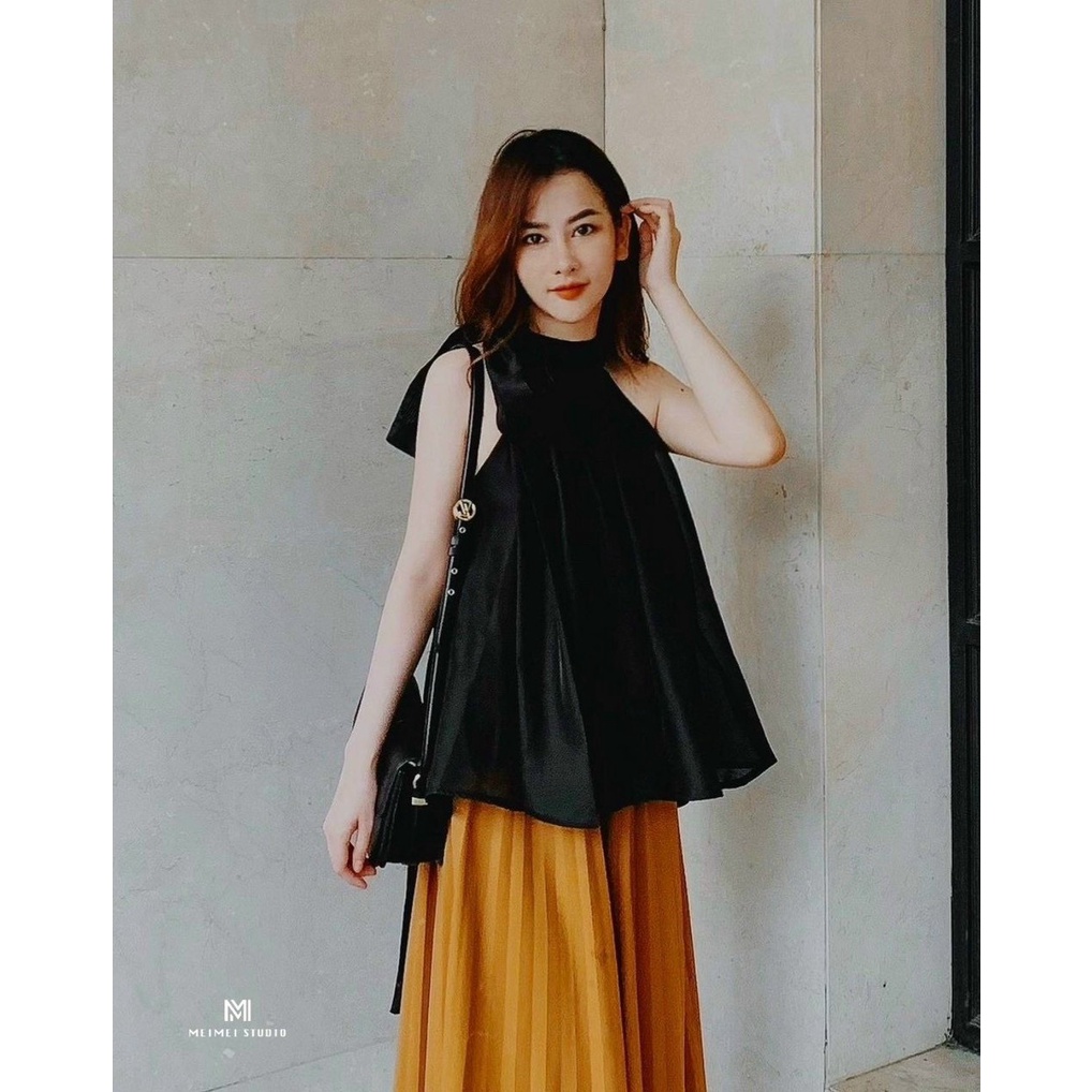 Áo tơ cổ yếm siêu xinh siêu hot